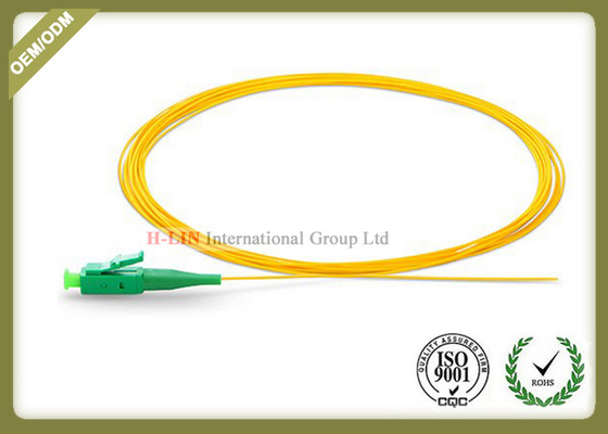 China LC / APC Pigtail Fiber Optic Cable Single Mode 0.9mm Simplex With Green Tip supplier