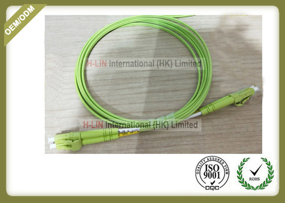 Porcellana Connettore di LC del rivestimento del cavo a fibre ottiche LSZH del duplex OM5 con colore verde chiaro fornitore